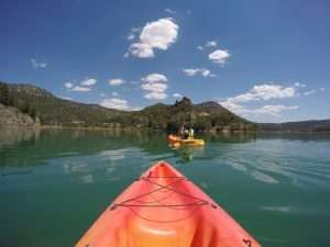 piraguismo en el embalse de la toba