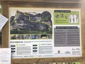 cartel via ferrata de fuertescusa